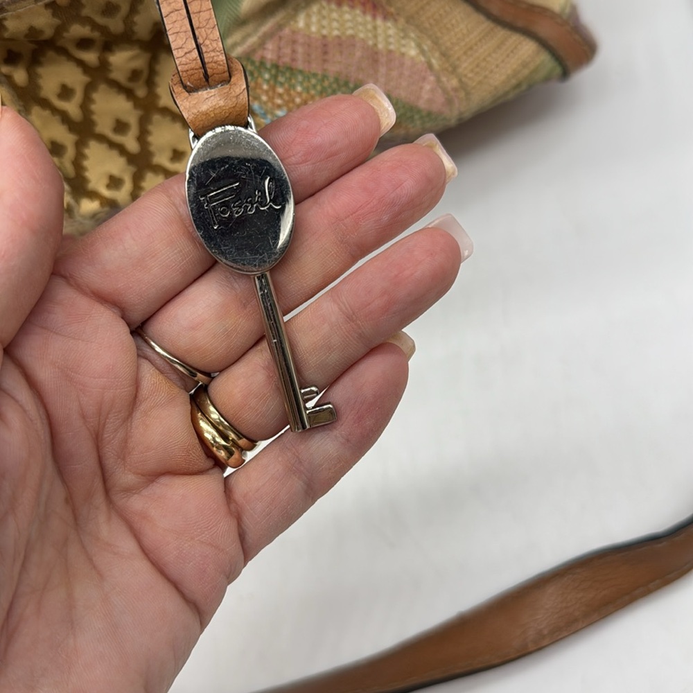 Fossil Patchwork Leather Vintage Bag Mcb7331c - image 4